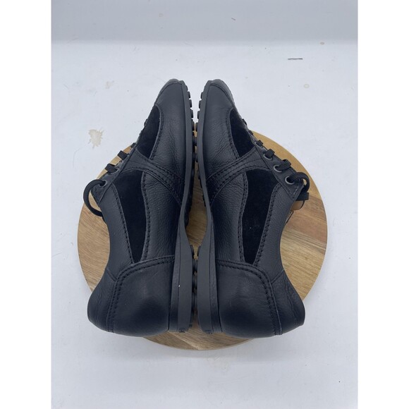 Paul Green Sneakers Womens 7.5 Black Leather Suede Lace Up Comfort Sneakers - Picture 8 of 12
